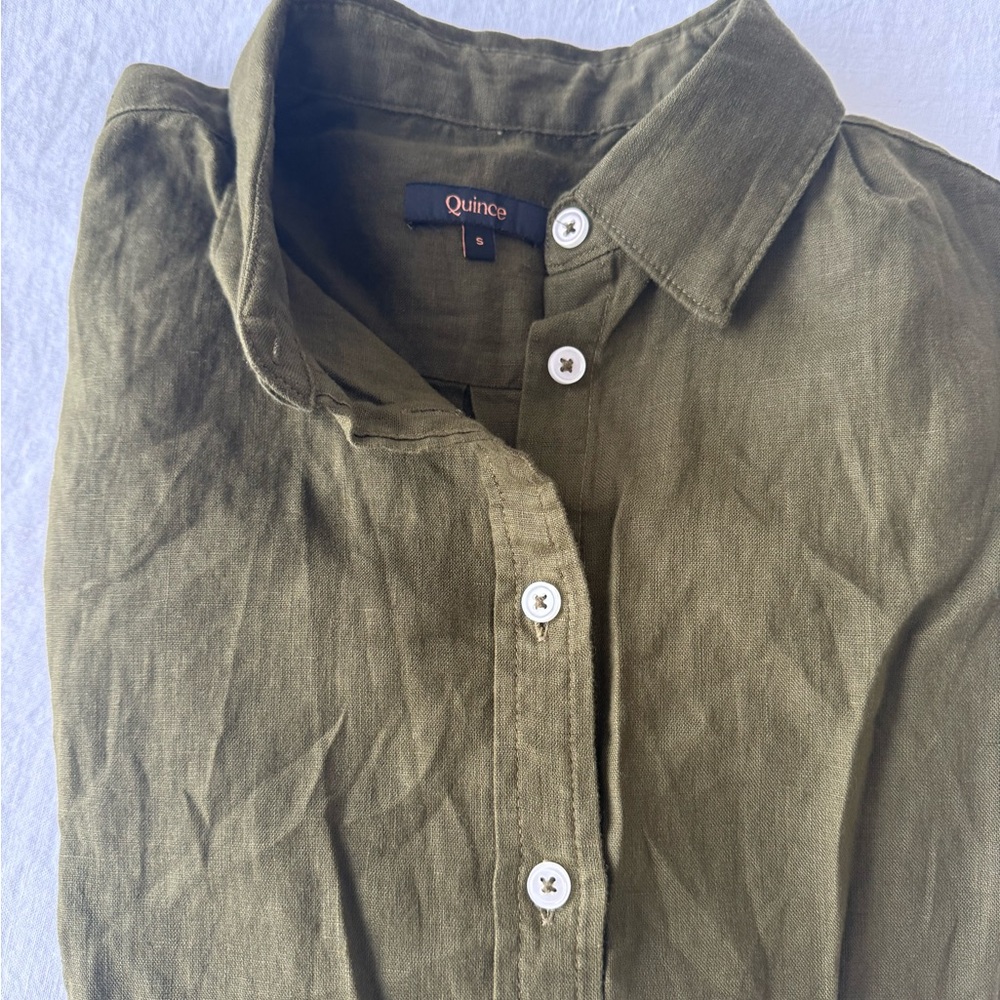 Quince 100% European Linen Long Sleeve Shirt